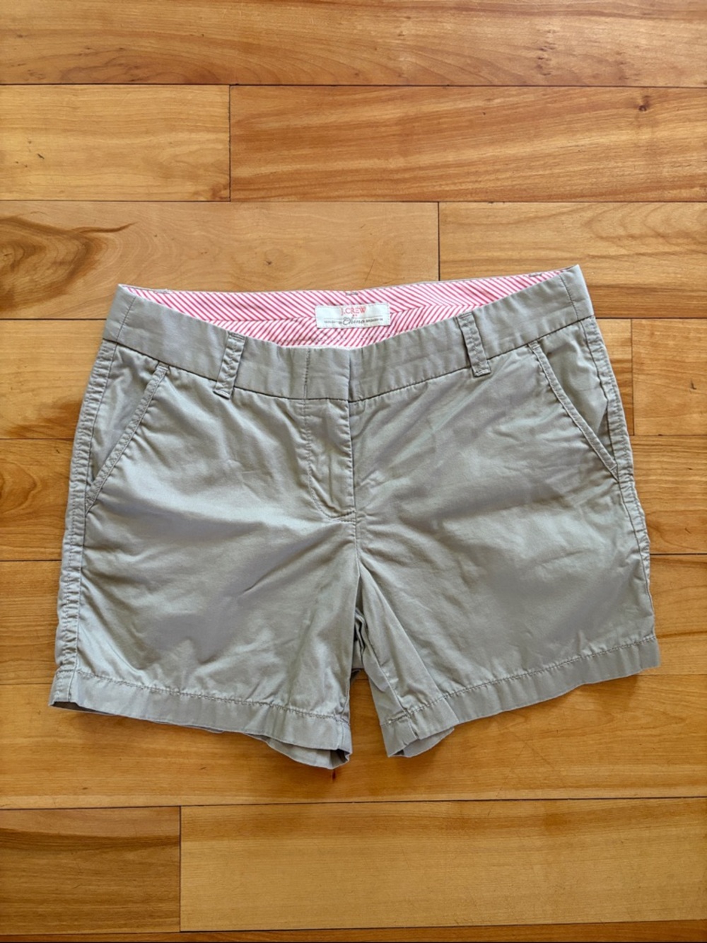 J. Crew tan lightweight chino shorts
